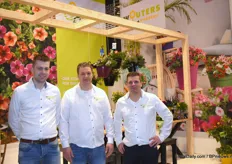 The men from Wouters Nursery. Mathias de Jong, Ton Smolders and Pascal Langevoort showed the entire range at this year's fair.